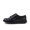 Jugend Unisex Kick Lo Mix Mesh Leder Schwarz