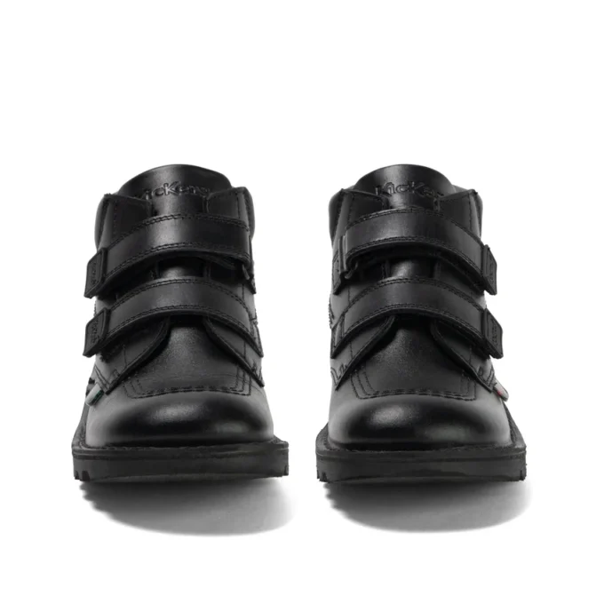 Junior Boys Kick Hi Roll Leder Schwarz Junior Boys Kick Hi Roll Leder Schwarz