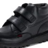 Junior Boys Kick Hi Roll Leder Schwarz Junior Boys Kick Hi Roll Leder Schwarz