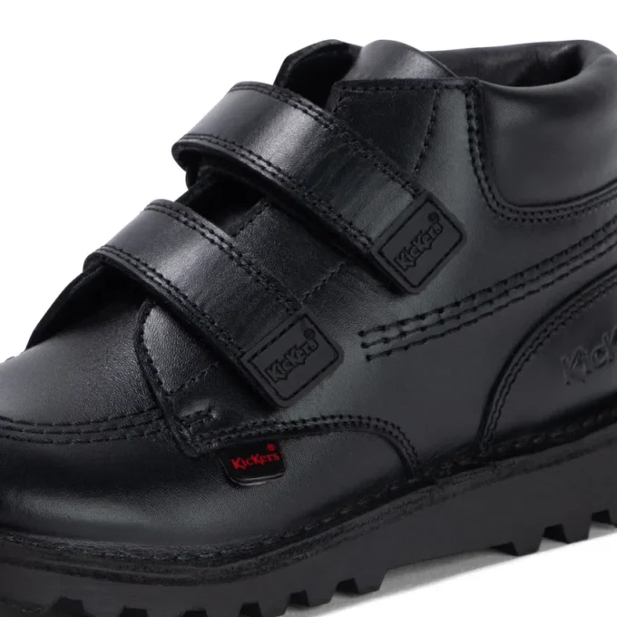 Junior Boys Kick Hi Roll Leder Schwarz Junior Boys Kick Hi Roll Leder Schwarz