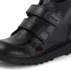 Junior Boys Kick Hi Scuff Leder Schwarz Junior Boys Kick Hi Scuff Leder Schwarz