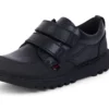 Junior Boys Kick Scuff Twin Leder Schwarz Junior Boys Kick Scuff Twin Leder Schwarz