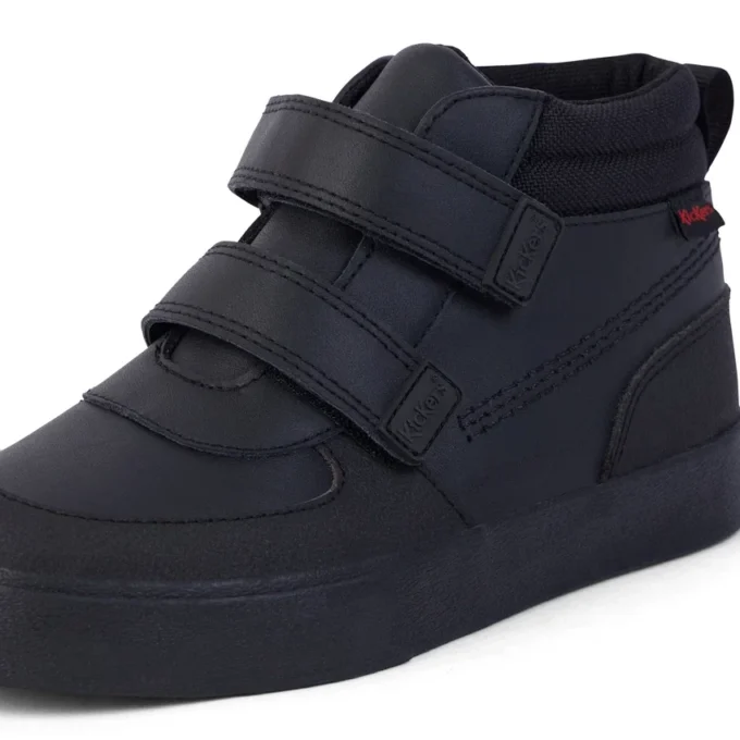 Junior Boys Tovni Scuff Hi Leder Schwarz