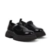 Junior Damen Kenzi T-Bar Lackleder Schwarz