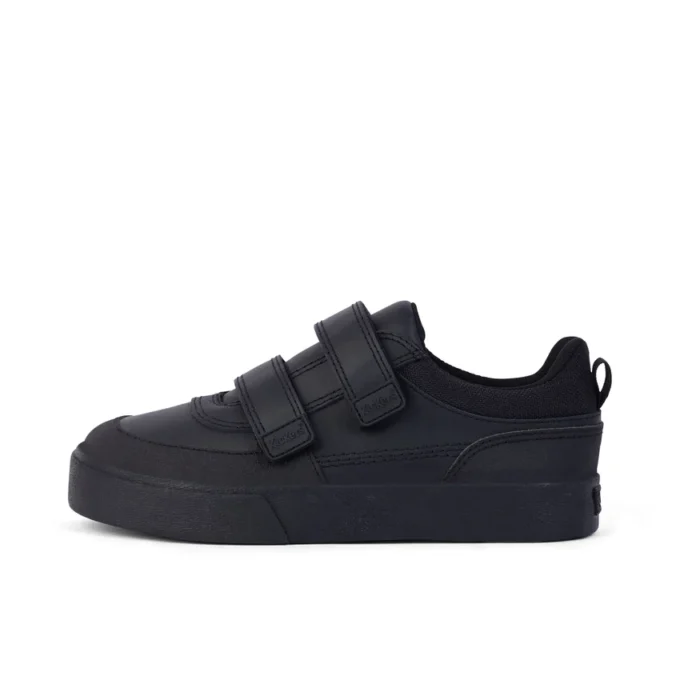 Junior Jungen Tovni Scuff Lo Leder Schwarz