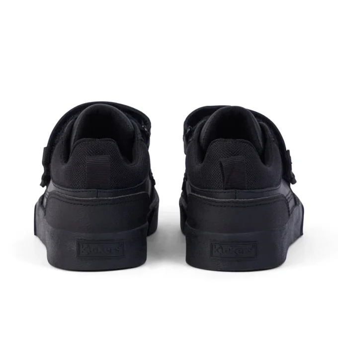 Junior Jungen Tovni Scuff Lo Leder Schwarz