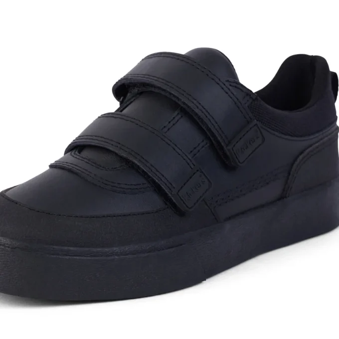 Junior Jungen Tovni Scuff Lo Leder Schwarz