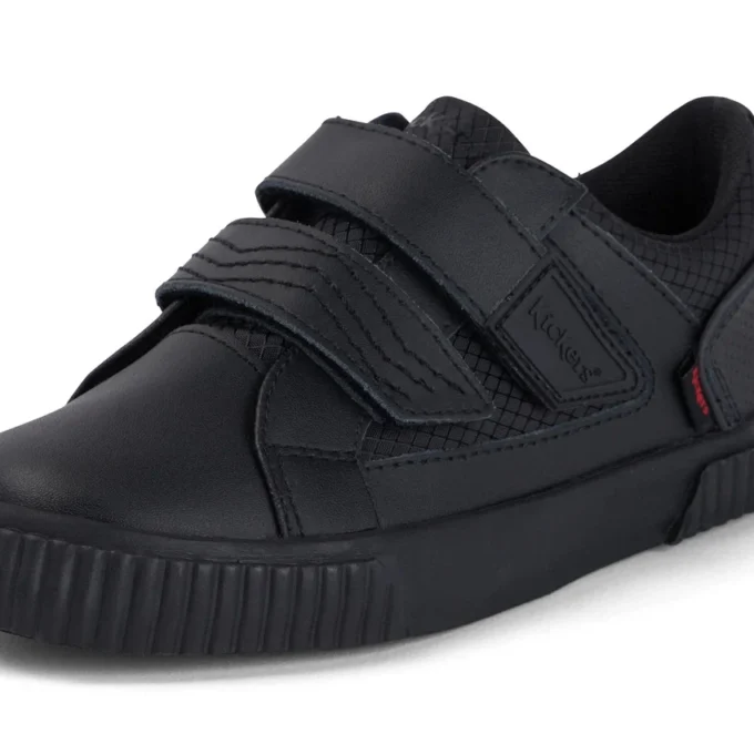 Junior Jungen Tovni Twin Flex Leder Schwarz