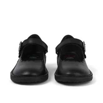 Junior Mädchen Adlar MJ Scallop Leder Schwarz Junior Mädchen Adlar MJ Scallop Leder Schwarz