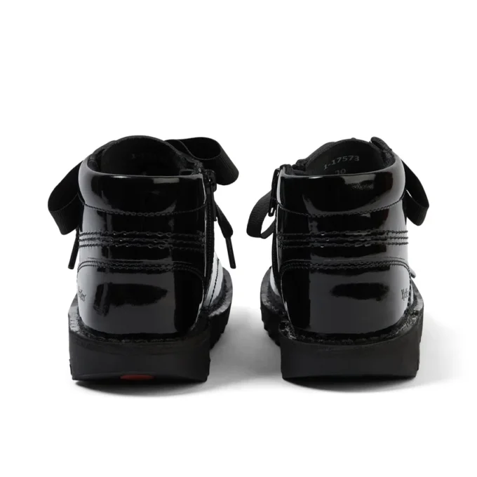 Junior Mädchen Kick Hi Ribbon Lackleder Schwarz Junior Mädchen Kick Hi Ribbon Lackleder Schwarz