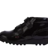 Junior Mädchen Kick Hi Vel Brogue Lackleder Schwarz Junior Mädchen Kick Hi Vel Brogue Lackleder Schwarz