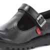 Junior Mädchen Kick T-Bar Vel Lackleder Schwarz Junior Mädchen Kick T-Bar Vel Lackleder Schwarz