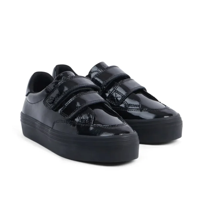 Junior-Mädchen Tovni Stack Lo Vel Lackleder Schwarz Junior-Mädchen Tovni Stack Lo Vel Lackleder Schwarz