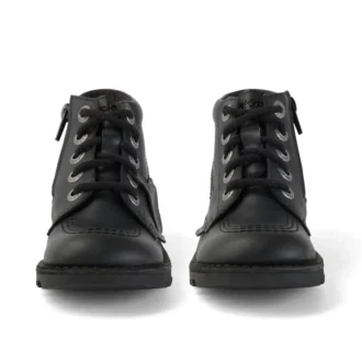 Junior Unisex Kick Hi Zip Leder-Alternative Schwarz