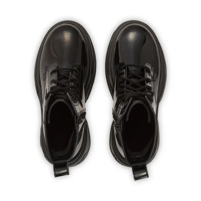 Kade Stiefel für Erwachsene, Unisex, Lackleder, Schwarz Kade Stiefel für Erwachsene, Unisex, Lackleder, Schwarz