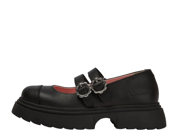 Kenzi MJ-Schuhe für Mädchen, Leder, schwarz Kenzi MJ-Schuhe für Mädchen, Leder, schwarz