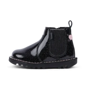Kick Chelsea Galactic Leder Schwarz für Mädchen