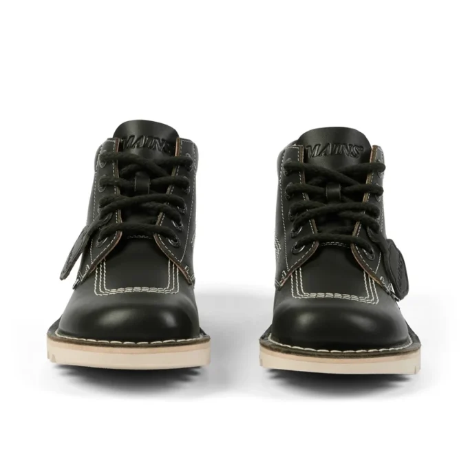 Kick Hi aus genarbtem Leder für Erwachsene, Unisex, Mains, Dunkelgrün