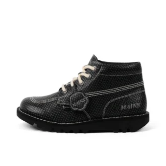 Kick Hi aus genarbtem Leder für Erwachsene, Unisex, Mains, Grau