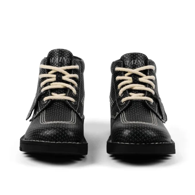 Kick Hi aus genarbtem Leder für Erwachsene, Unisex, Mains, Grau