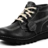 Kick Hi aus genarbtem Leder für Erwachsene, Unisex, Mains, Grau