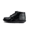 Kick Hi für Erwachsene, Damen, Leder, Lackleder-Optik, Schwarz