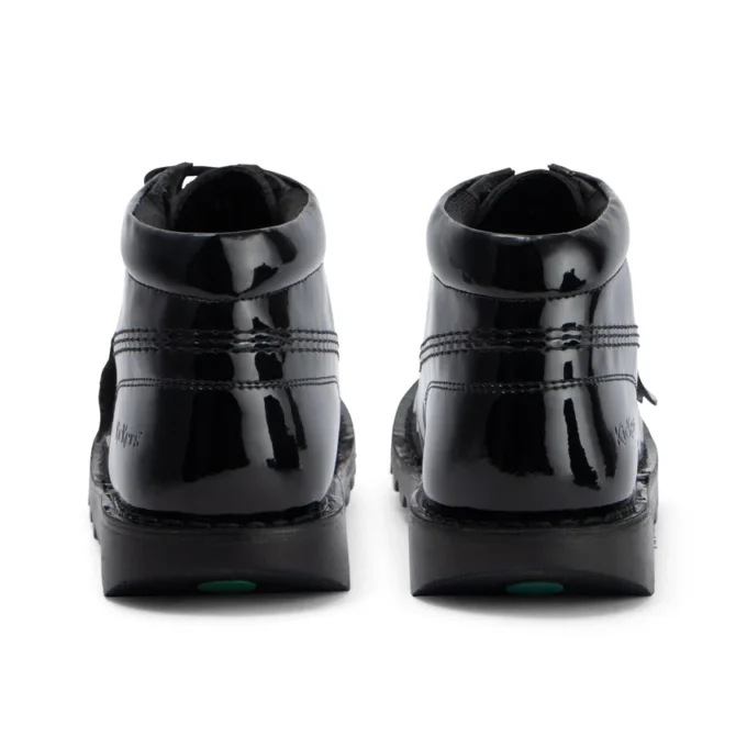Kick Hi für Erwachsene, Damen, Leder, Lackleder-Optik, Schwarz