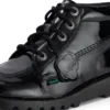 Kick Hi für Erwachsene, Damen, Leder, Lackleder-Optik, Schwarz
