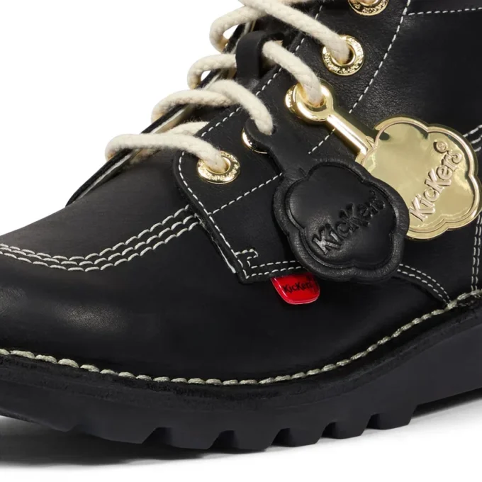 Kick Hi Goldie Stiefel für Erwachsene, Unisex, Schwarz