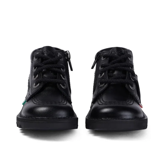 Kick Hi Hi Zip für Kleinkinder, Unisex, Leder, Schwarz Kick Hi Hi Zip für Kleinkinder, Unisex, Leder, Schwarz