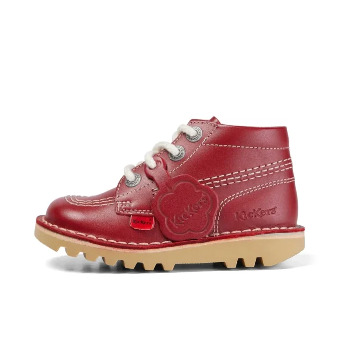 Kick Hi Hi Zip Leder für Kleinkinder, Unisex, Rot Kick Hi Hi Zip Leder für Kleinkinder, Unisex, Rot