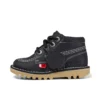 Kick Hi Hi Zip Leder für Kleinkinder, Unisex, Schwarz/Weiß Kick Hi Hi Zip Leder für Kleinkinder, Unisex, Schwarz/Weiß
