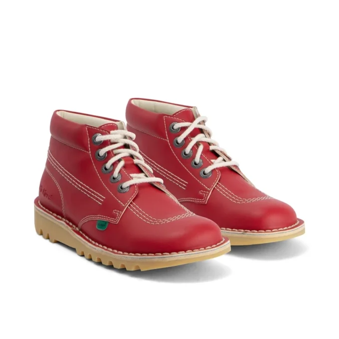 Kick Hi Lederalternative für Erwachsene, Unisex, Rot