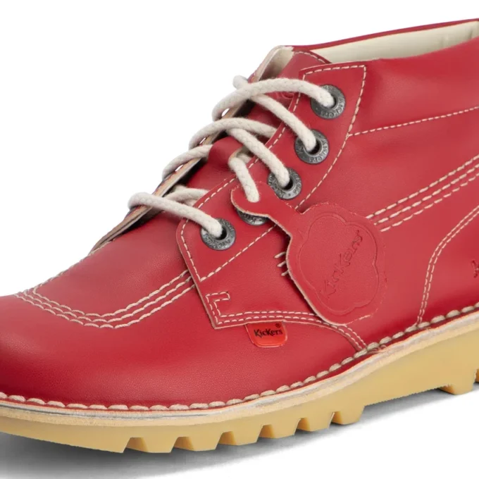 Kick Hi Lederalternative für Erwachsene, Unisex, Rot