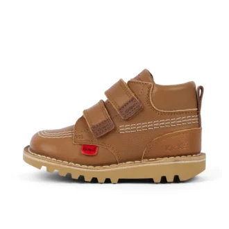 Kick Hi Roll Unisex für Kleinkinder, Leder, hellbraun