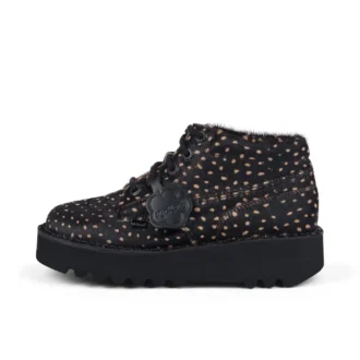 Kick Hi Stack Spot Leder Schwarz für Erwachsene (Unisex)