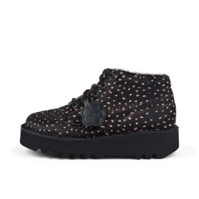 Kick Hi Stack Spot Leder Schwarz für Erwachsene (Unisex)