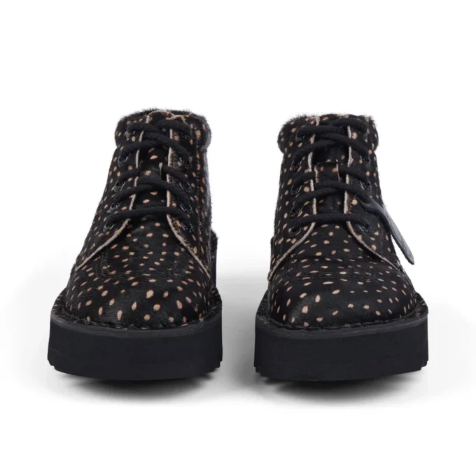 Kick Hi Stack Spot Leder Schwarz für Erwachsene (Unisex)