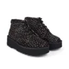 Kick Hi Stack Spot Leder Schwarz für Erwachsene (Unisex)