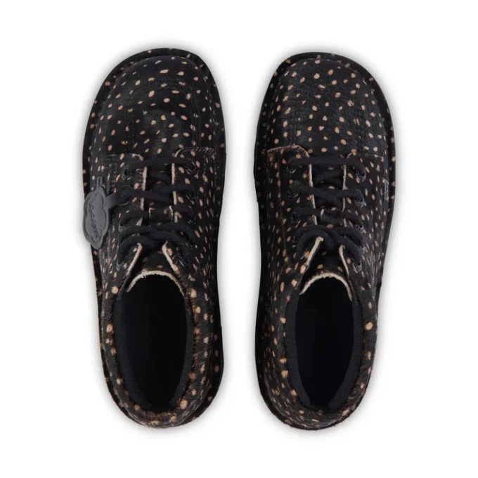 Kick Hi Stack Spot Leder Schwarz für Erwachsene (Unisex)