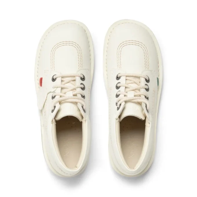 Kick Hi Unisex für Erwachsene, Lederalternative, Weiß