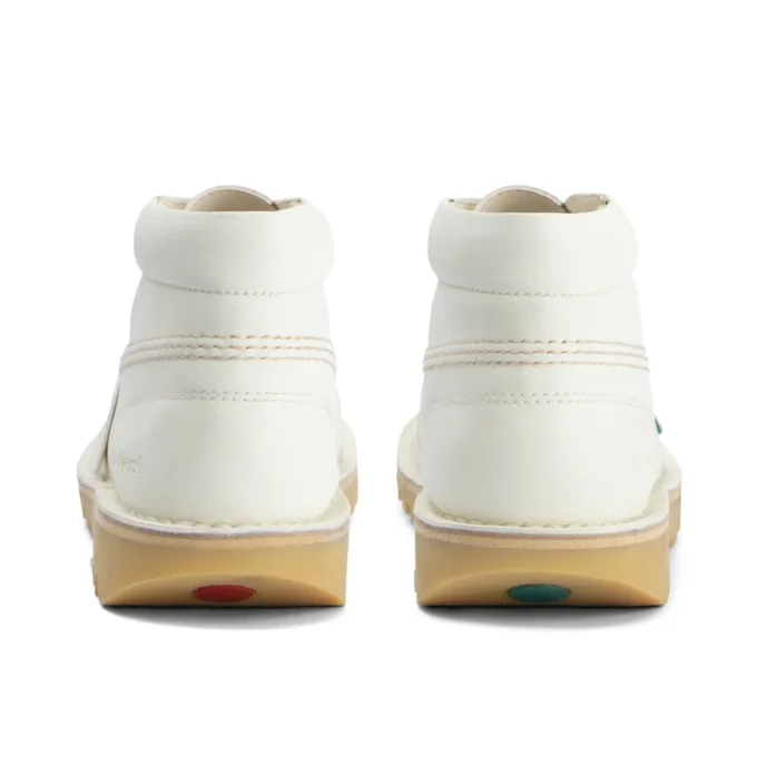 Kick Hi Unisex für Erwachsene, Lederalternative, Weiß
