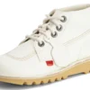 Kick Hi Unisex für Erwachsene, Lederalternative, Weiß