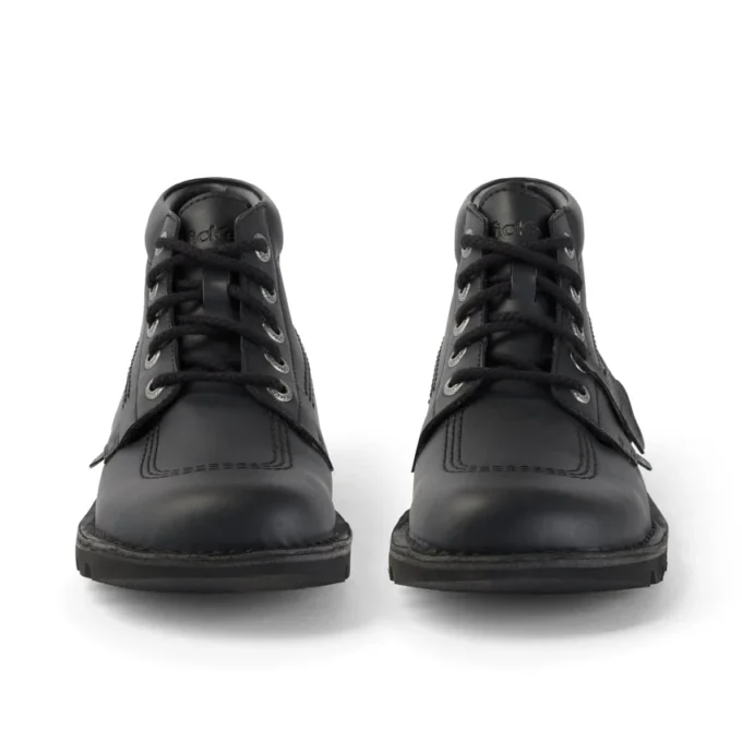 Kick Hi Unisex für Erwachsene, Lederimitat, Schwarz
