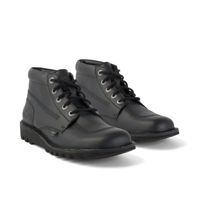 Kick Hi Unisex für Erwachsene, Lederimitat, Schwarz