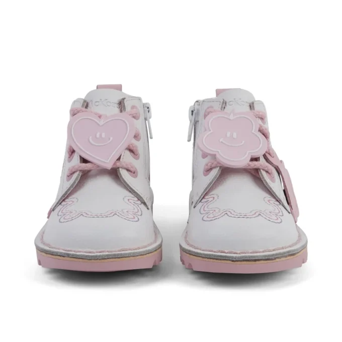 Kick Hi Wave Leder Weiß für Mädchen