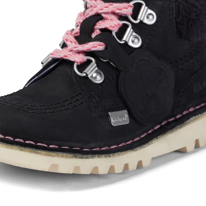 Kick Hi Winter Nubuk für Mädchen, schwarz