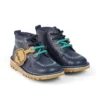 Kick Hi ZigZag Stiefel für Jungen im Kleinkindalter, Leder, Marineblau