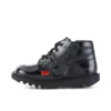 Kick Hi Zip für Kleinkinder, Unisex, Lackleder, Schwarz