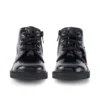 Kick Hi Zip für Kleinkinder, Unisex, Lackleder, Schwarz